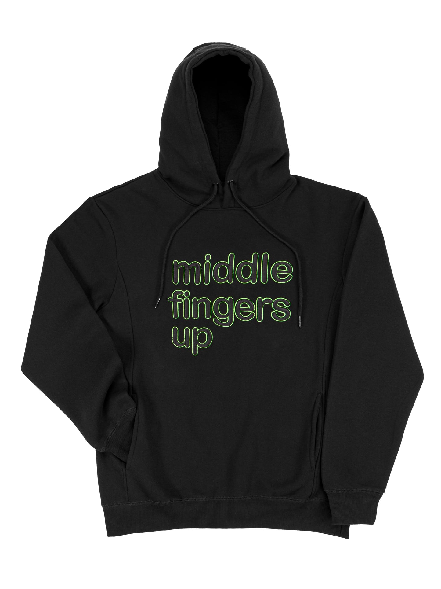 MFU Green on Black Unisex Hoodie